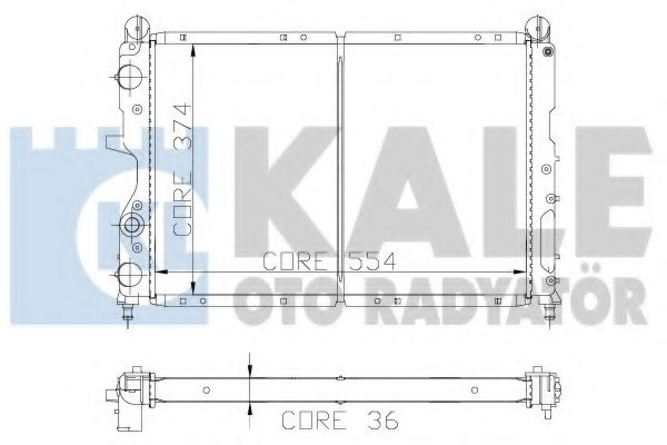 1050082 Radiator 50010242,ITAL1 50010242 Radiator, engine cooling for ITAL1