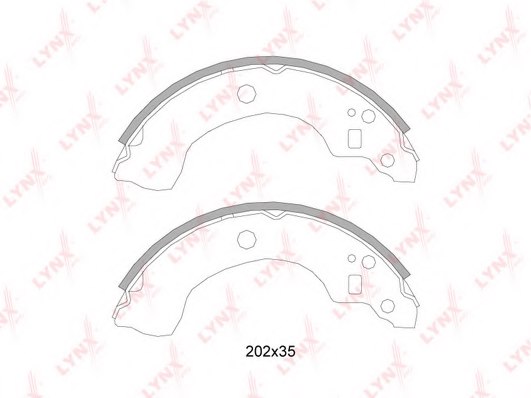440608M126,NISSA 44060-8M126 Brake Shoe Set for NISSA