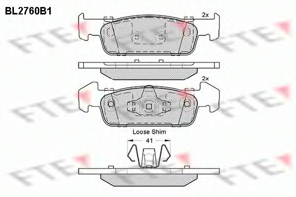410609646R,DACIA 410609646R Brake Pad Set, disc brake for DACIA
