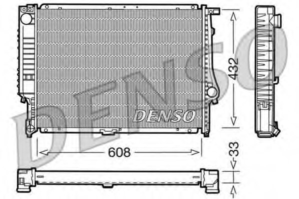 1709458,BMW 1709458 Radiator, engine cooling for BMW