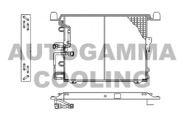 4635000354,MERCE 4635000354 Condenser, air conditioning for MERCE