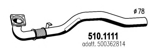 2997035,IVECO 2997035 Exhaust Pipe for IVECO
