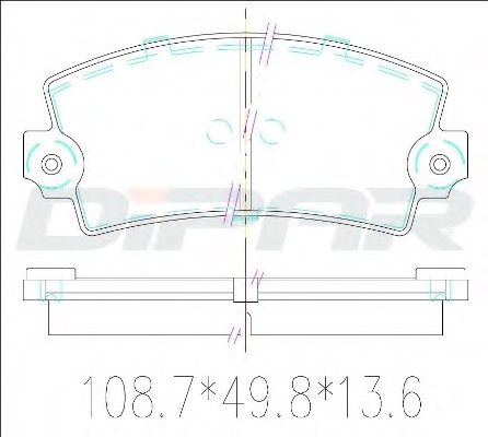 4320271,FIAT 4320271 Brake Pad Set, disc brake for FIAT