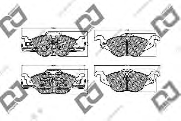 1605034,OPEL 1605034 Brake Pad Set, disc brake for OPEL