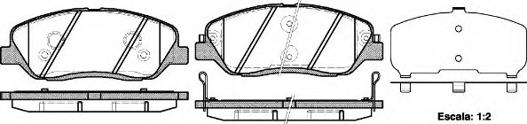 581012PA70,KIA 581012PA70 Brake Pad Set, disc brake for KIA
