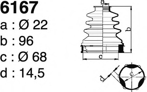 GG2822640,MAZDA GG28-22-640 Bellow Set, drive shaft for MAZDA
