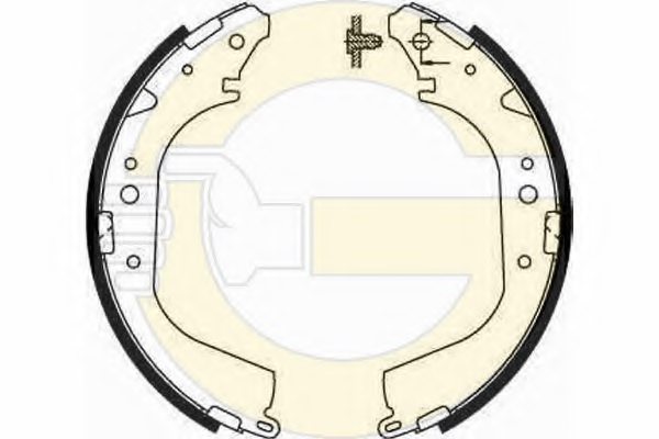 0449560030,TOYOT 04495-60030 Brake Shoe Set for TOYOT