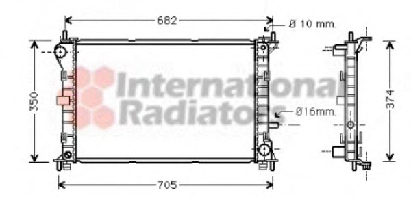 1671969,FORD 1671969 Radiator, engine cooling for FORD