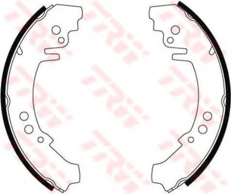 4407444,FIAT 4407444 Brake Shoe Set for FIAT
