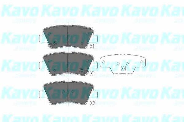 583022HA50,KIA 58302-2HA50 Brake Pad Set, disc brake for KIA