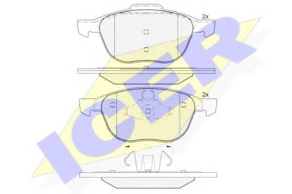 1797211,FORD 1797211 Brake Pad Set, disc brake for FORD