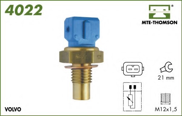 4022,MTE-THOMSON 4022 Sensor, coolant temperature for CHEVROLET,DAEWOO ...