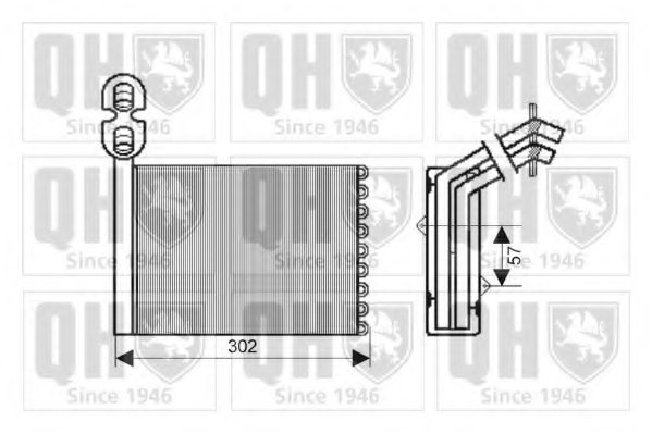 1528756,FORD 1528756 Heat Exchanger, interior heating for FORD