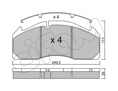 3095396,VOLVO 3095396 Brake Pad Set, disc brake for VOLVO