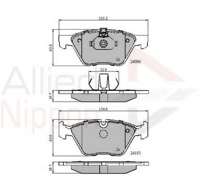34112339267,BMW 34 11 2 339 267 Brake Pad Set, disc brake for BMW