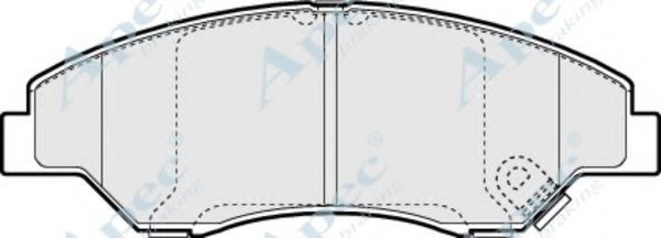 0K0453323Z,KIA 0K045-33-23Z Brake Pad Set, disc brake for KIA