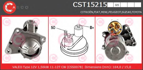 Borg & Beck BST2015 Starter Motor Borg & Beck BST2015 Starter Motor