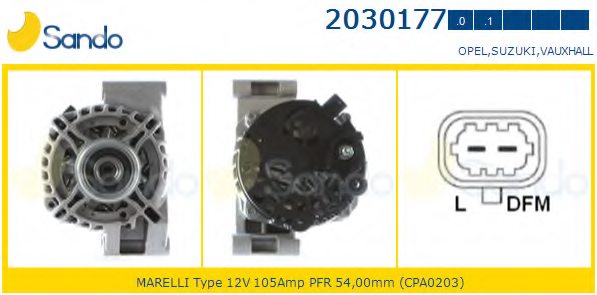 Sando 2030177.0 Alternatore