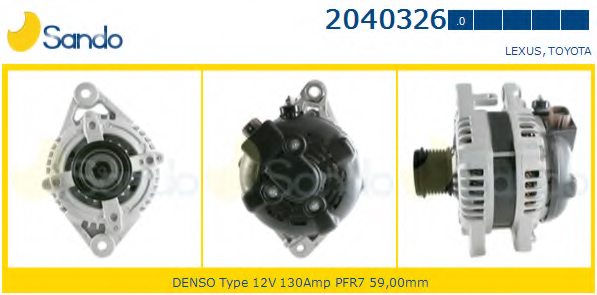 270600P150,TOYOT 270600P150 Alternator for TOYOT