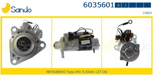 2995372,IVECO 2995372 Starter for IVECO