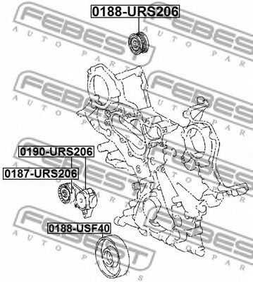 1754054L00,SUZUK 17540-54L00 Tensioner Pulley, v-ribbed belt for SUZUK