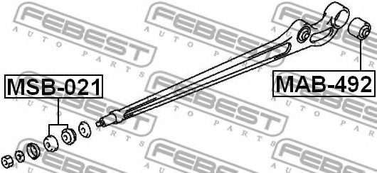 Mb8093 Mitsubishi Mb8093 Trailing Arm Bushing For Mitsubishi