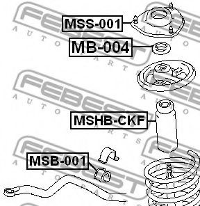 Пыльник стойки Mitsubishi Lancer 91-01 / Mirage 91-00