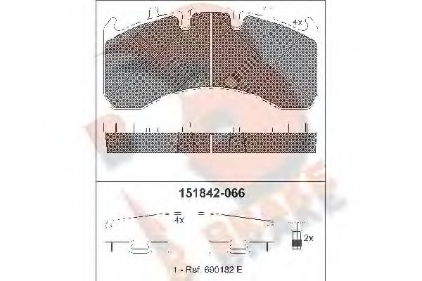 20568713,VOLVO 20568713 Brake Pad Set, disc brake for VOLVO