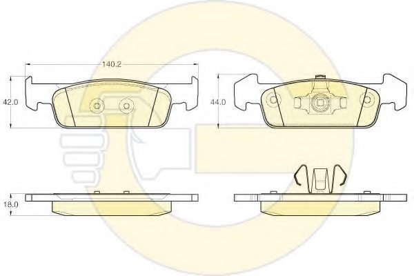 410609646R,DACIA 410609646R Brake Pad Set, disc brake for DACIA