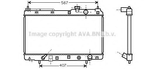 19010P3F902,HONDA 19010P3F902 Radiator, engine cooling for HONDA