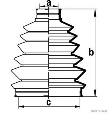 0317P-FD Febest BOOT OUTER CV JOINT KIT PVC 83X122X24 31607529203, 04438-05190