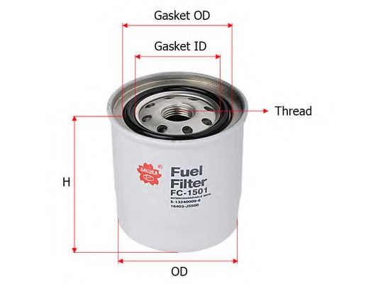 8944147960,ISUZU 8-94414-796-0 Fuel filter for ISUZU
