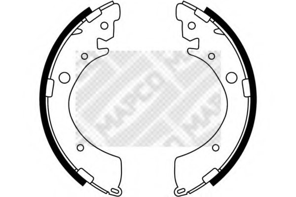43153SM4003,HONDA 43153-SM4-003 Brake Shoe Set for HONDA