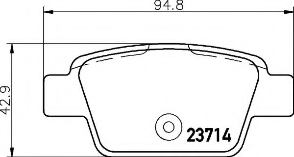 71769094,FIAT 71769094 Brake Pad Set, disc brake for FIAT