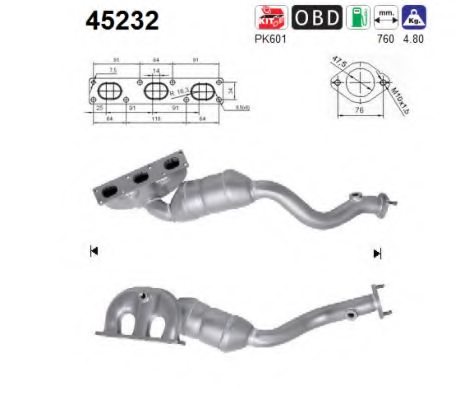 18407518679,BMW 18407518679 Catalytic Converter for BMW