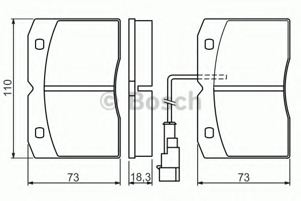 1906429,IVECO 1906429 Brake Pad Set, disc brake for IVECO