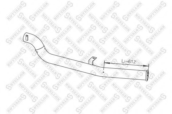 1333654,DAF 1333654 Exhaust Pipe for DAF