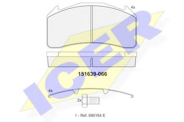 3093531,VOLVO 3093531 Brake Pad Set, disc brake for VOLVO