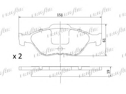 1783839,FORD 1783839 Brake Pad Set, disc brake for FORD