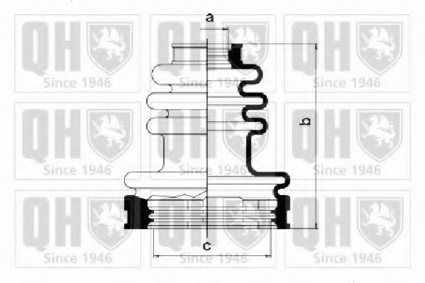 Herth+Buss Jakoparts J2882000 Bellow Drive Shaft