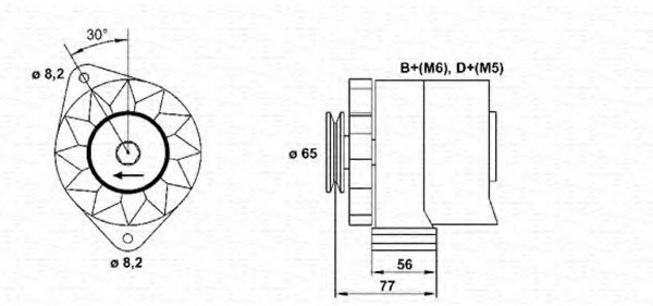 204346 1204346,GM 1204346 Alternator for GM