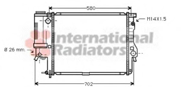 1740696,BMW 1740696 Radiator, engine cooling for BMW