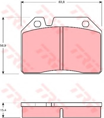 425013,PEUGE 425013 Brake Pad Set, disc brake for PEUGE