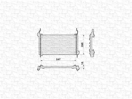 46754472,FIAT 46754472 Condenser, air conditioning for FIAT