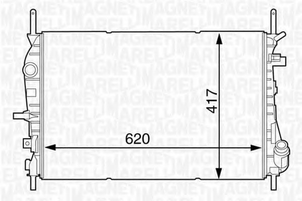 1350152,PSA 1350152 Condenser, air conditioning for PSA