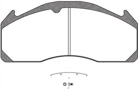3095396,VOLVO 3095396 Brake Pad Set, disc brake for VOLVO