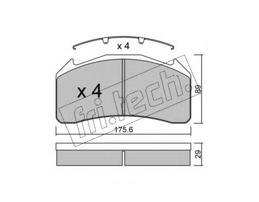 3093531,VOLVO 3093531 Brake Pad Set, disc brake for VOLVO