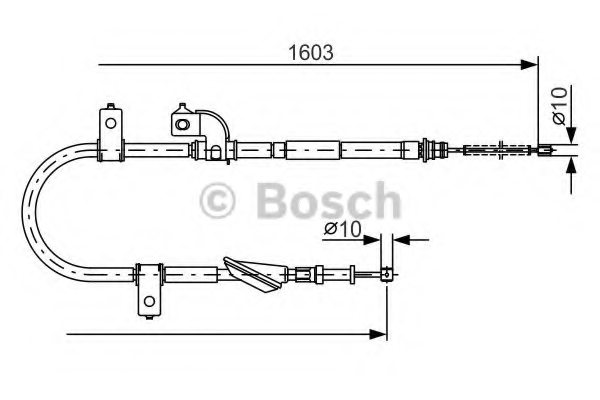 26051FC000,SUBAR 26051-FC000 Cable, parking brake for SUBAR