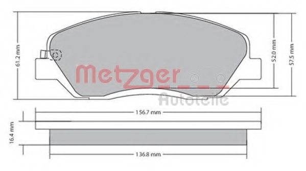 581012PA70,KIA 581012PA70 Brake Pad Set, disc brake for KIA