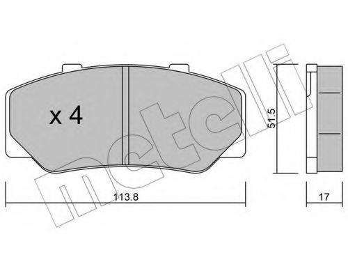 2177828,VOLVO 2177828 Brake Pad Set, disc brake for VOLVO